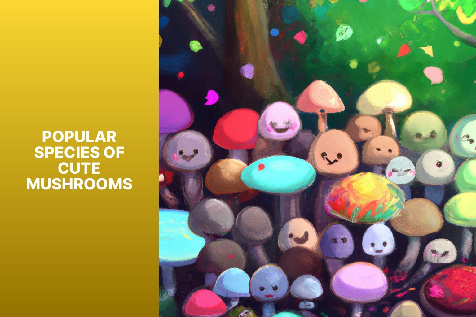 Popular Species of Cute Mushrooms - cute mushroom 