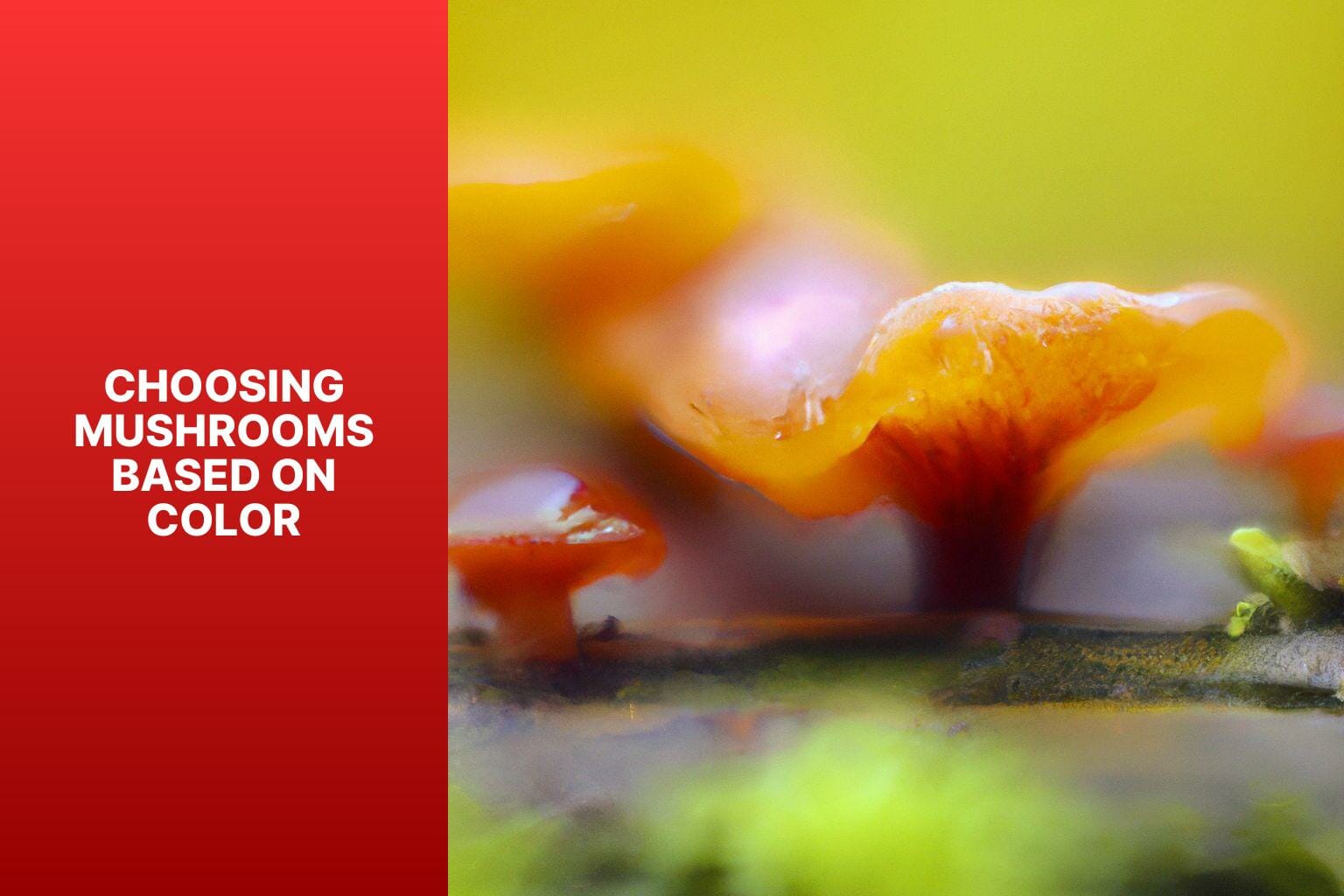 Choosing Mushrooms Based on Color - what color is mushroom 